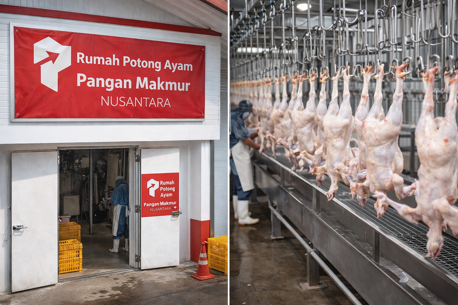 Rumah Potong Ayam Modern - Indonesia